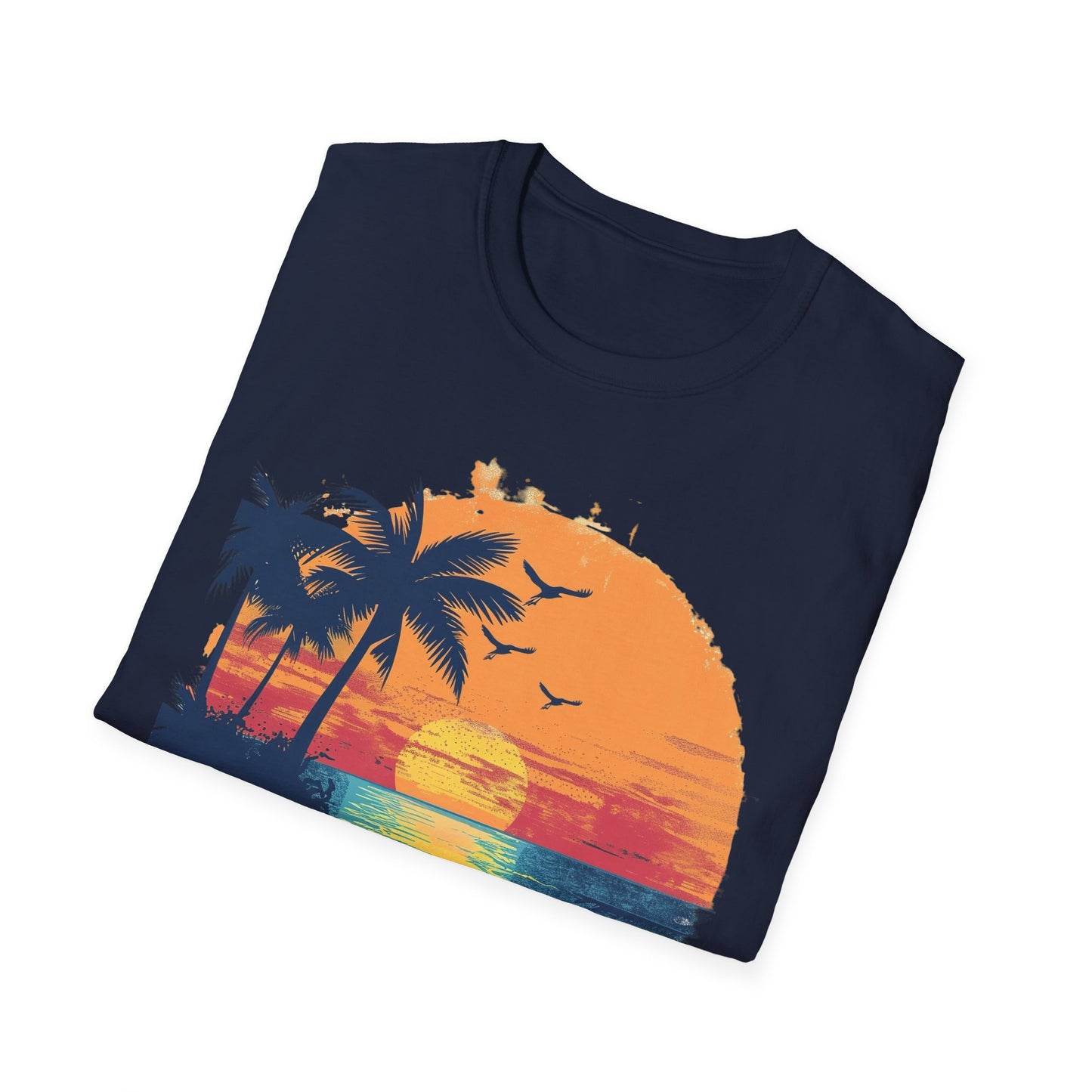 Sunset Beach Vibes T-Shirt - Beachwear, Gift for Dreamers