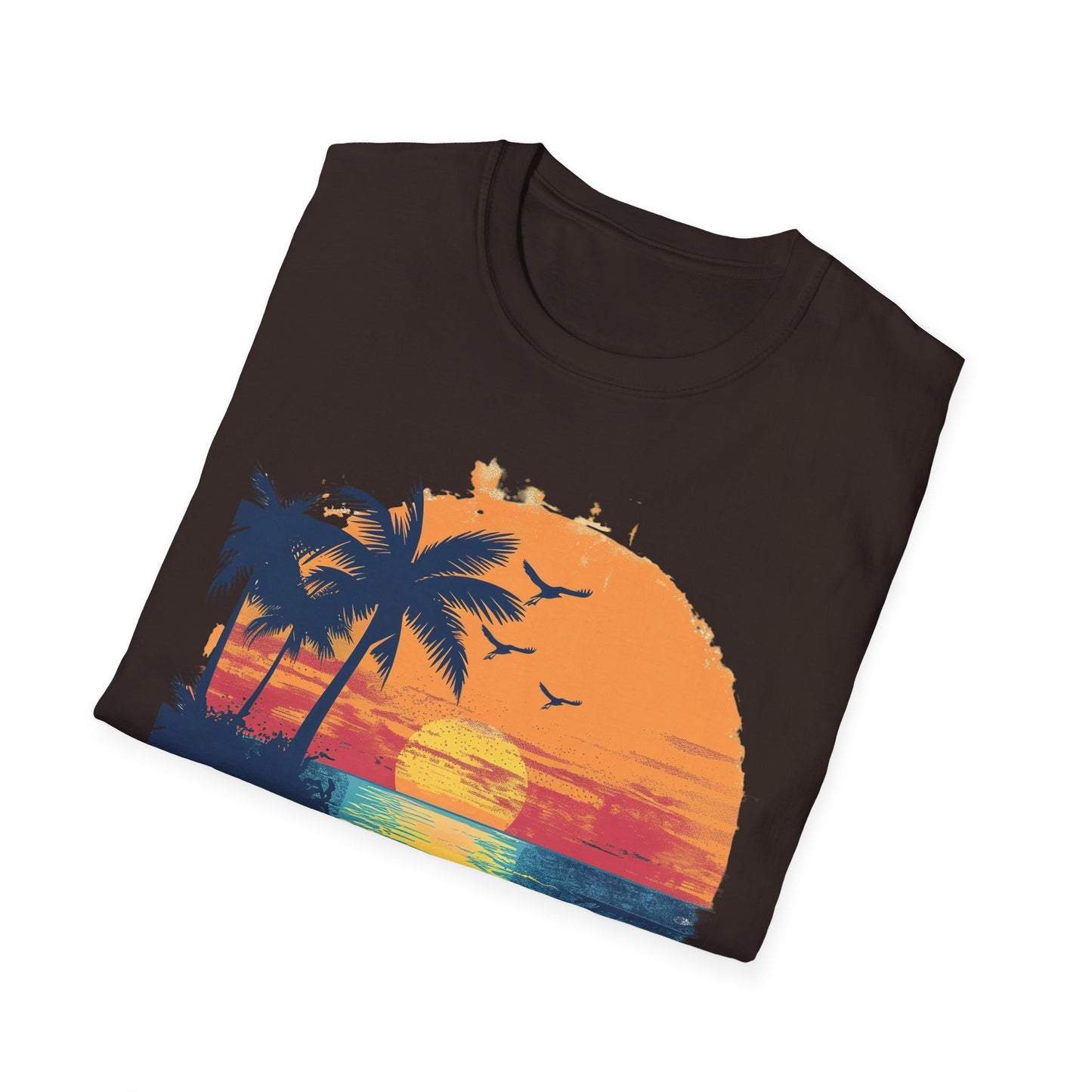 Sunset Beach Vibes T-Shirt - Beachwear, Gift for Dreamers