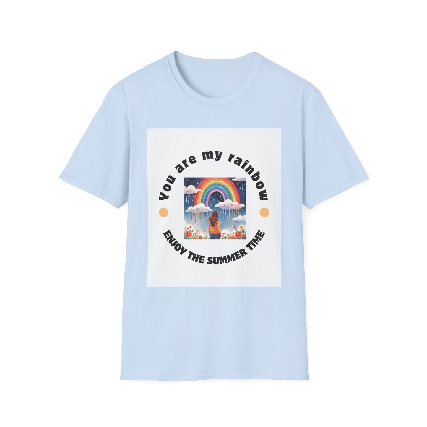Rainbow Summer Vibes T-Shirt Rainbow Lover Apparel