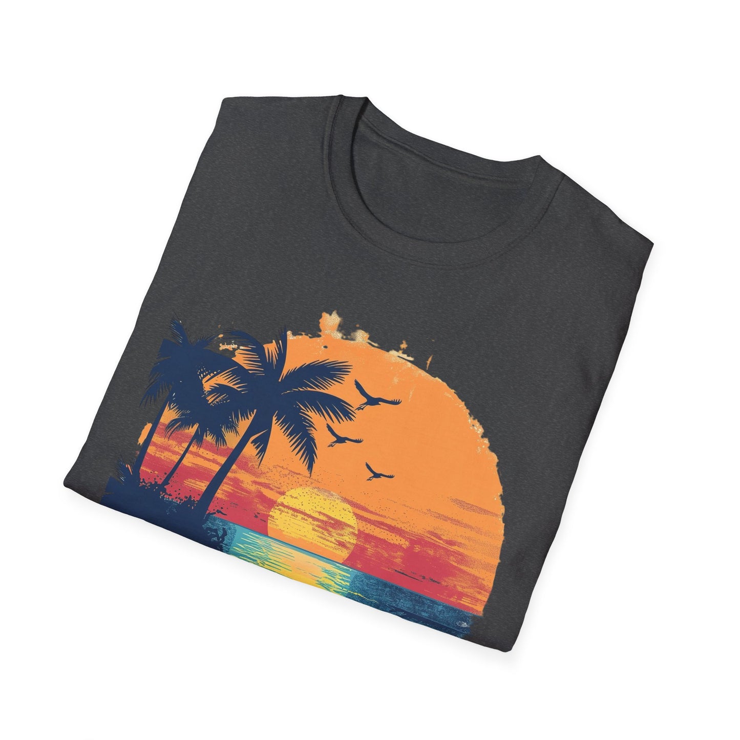Sunset Beach Vibes T-Shirt - Beachwear, Gift for Dreamers