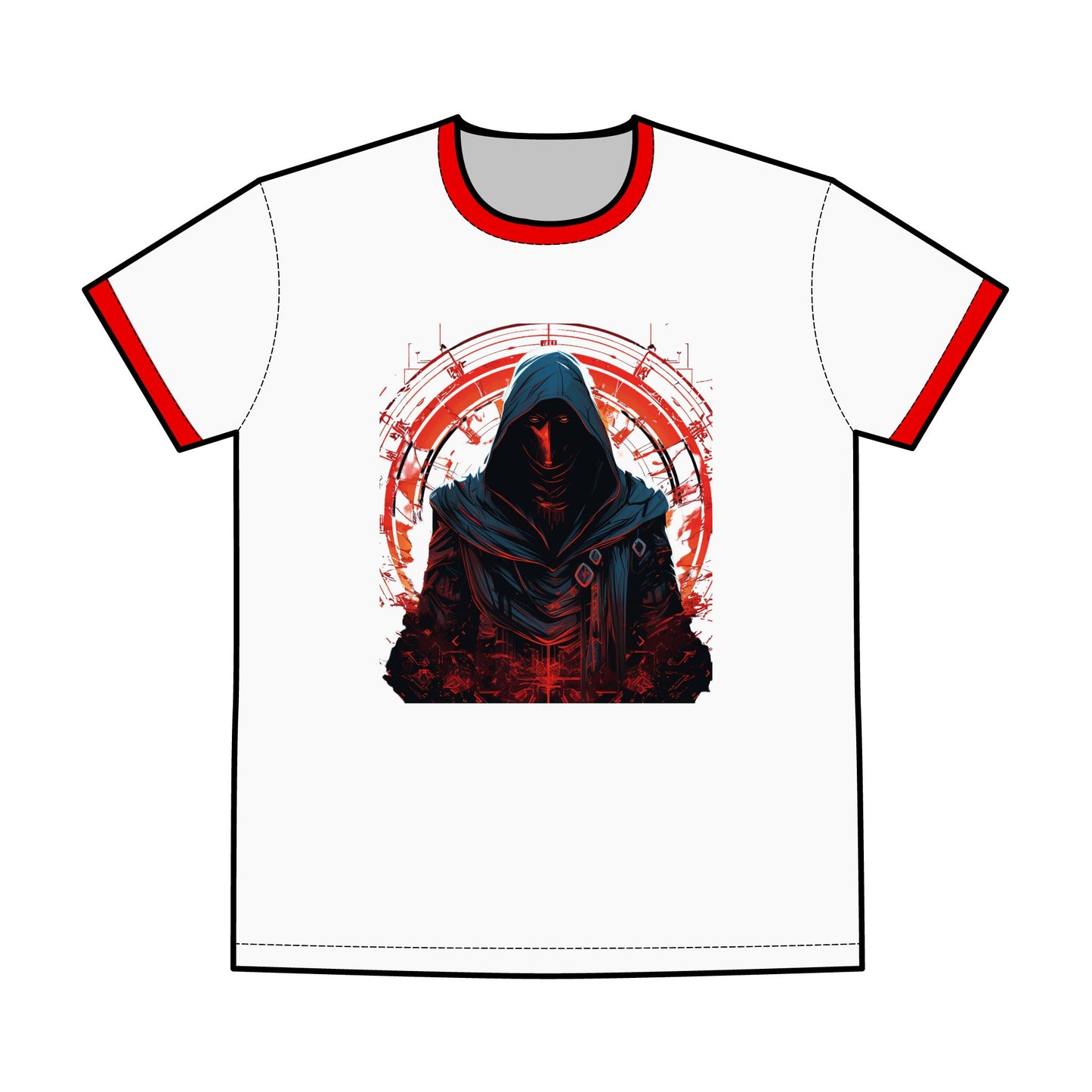 Men's Graphic Ringer Tee, Everyday Wear T-Shirt