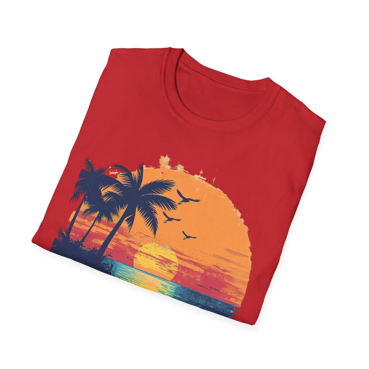Sunset Beach Vibes T-Shirt - Beachwear, Gift for Dreamers
