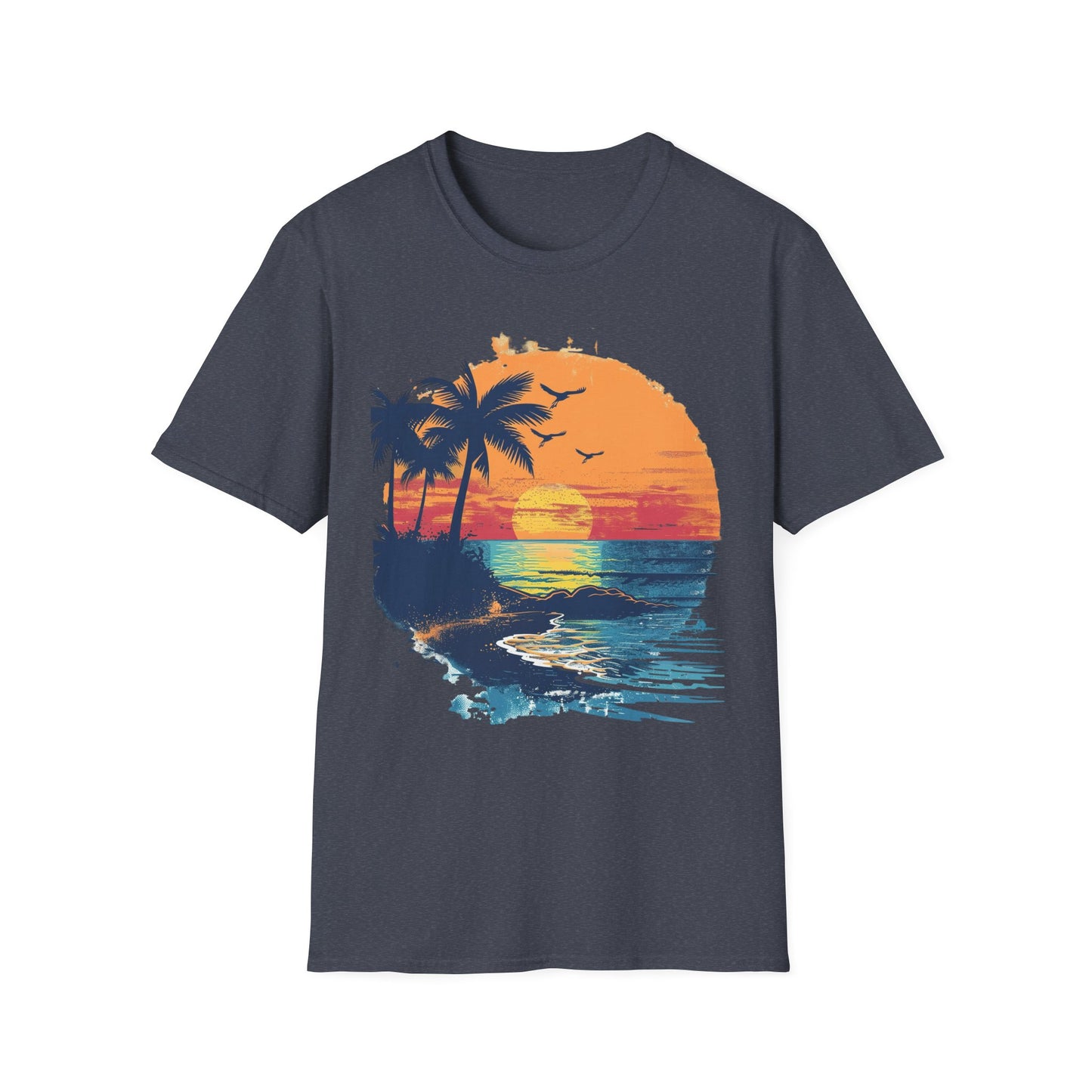 Sunset Beach Vibes T-Shirt - Beachwear, Gift for Dreamers
