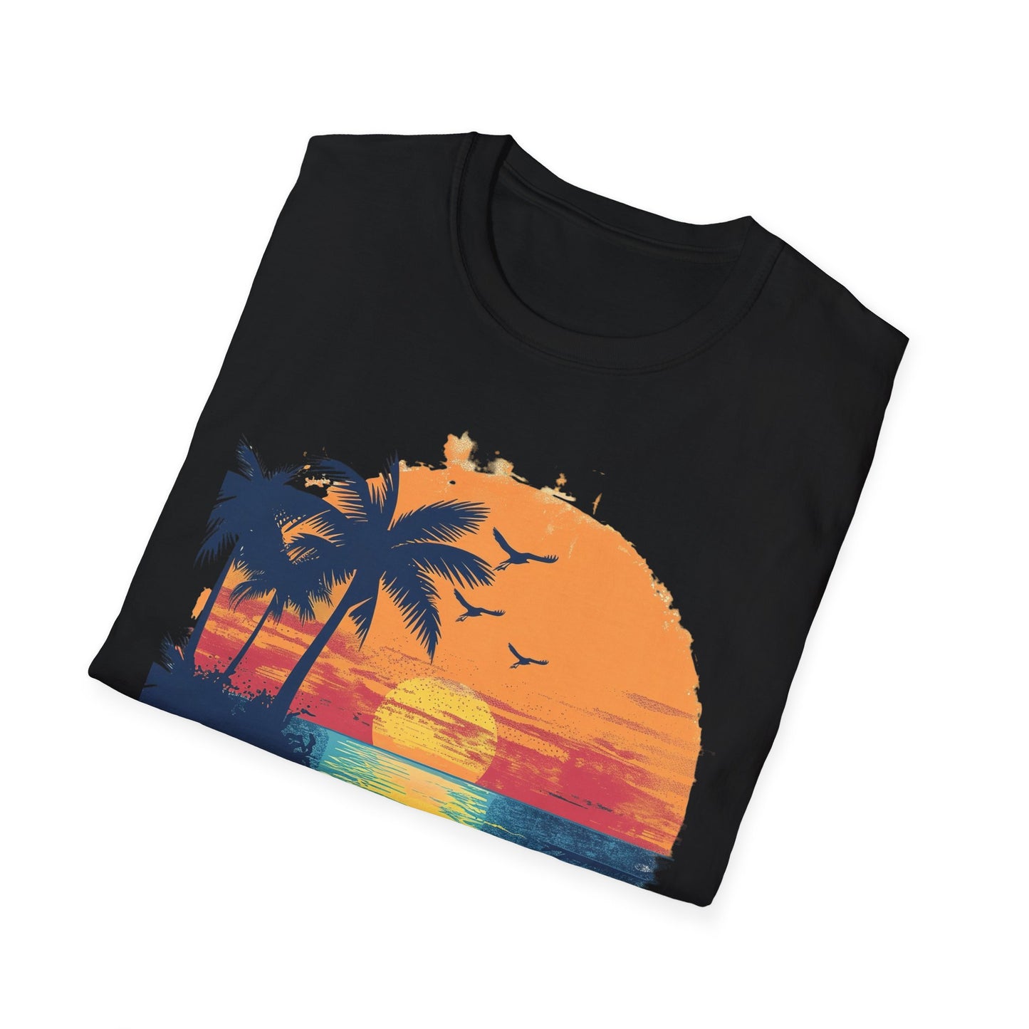 Sunset Beach Vibes T-Shirt - Beachwear, Gift for Dreamers