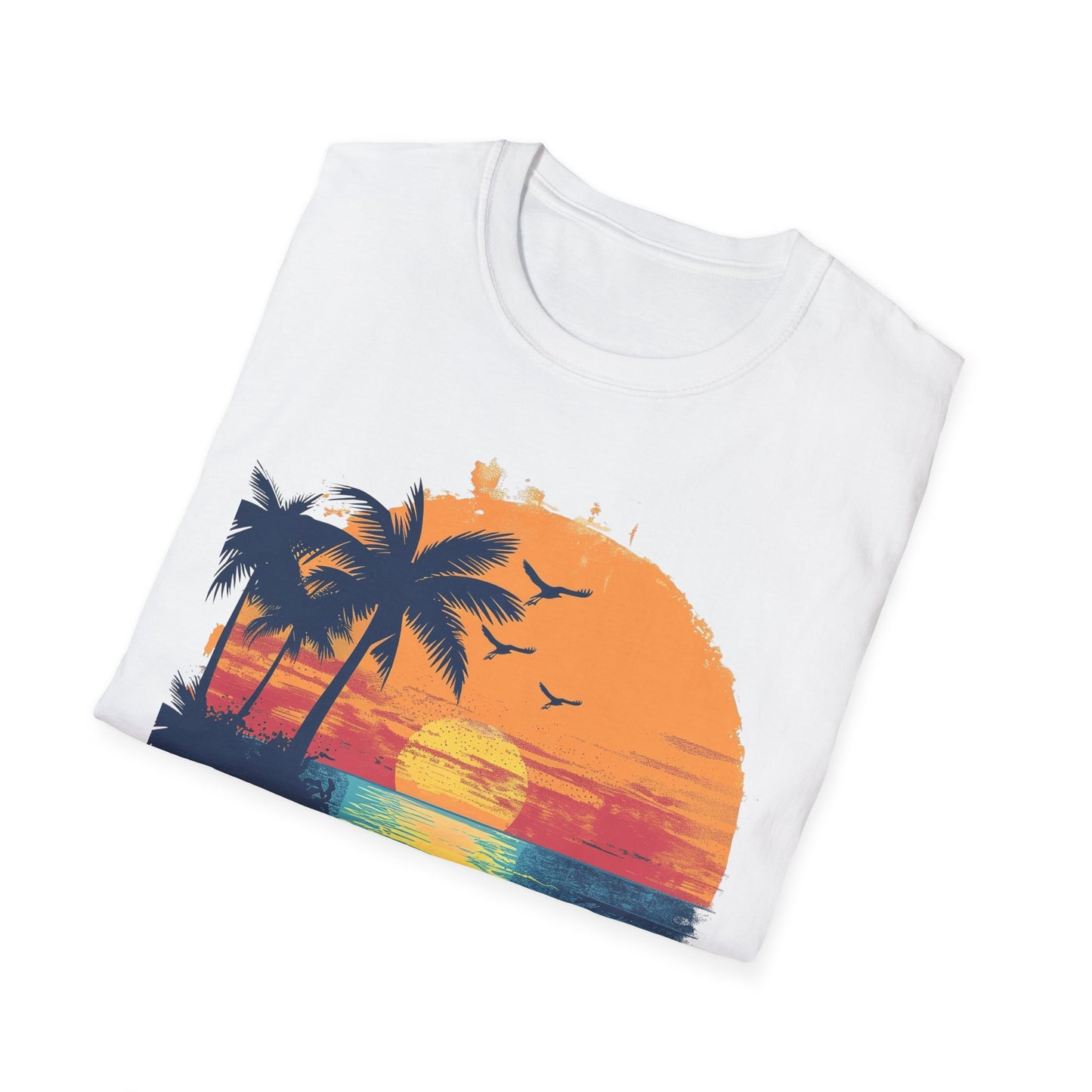 Sunset Beach Vibes T-Shirt - Beachwear, Gift for Dreamers