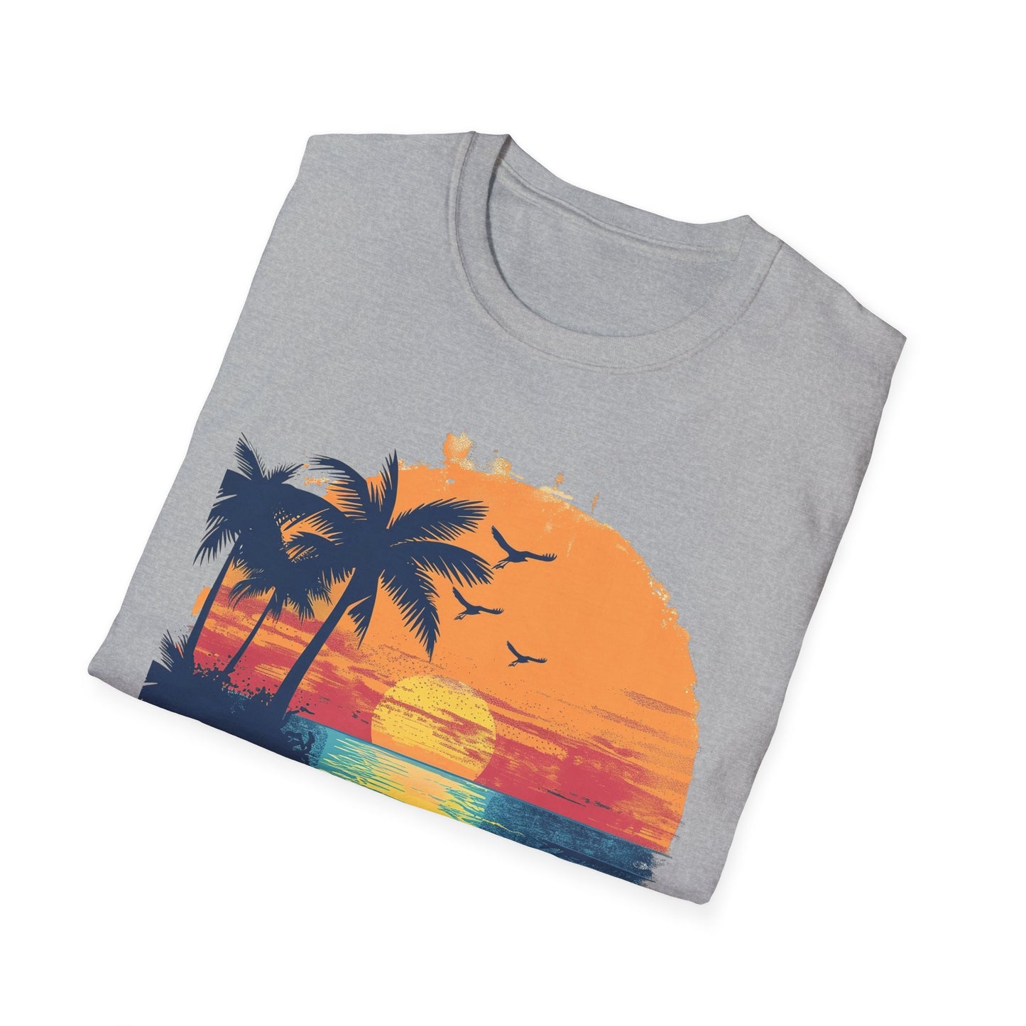 Sunset Beach Vibes T-Shirt - Beachwear, Gift for Dreamers