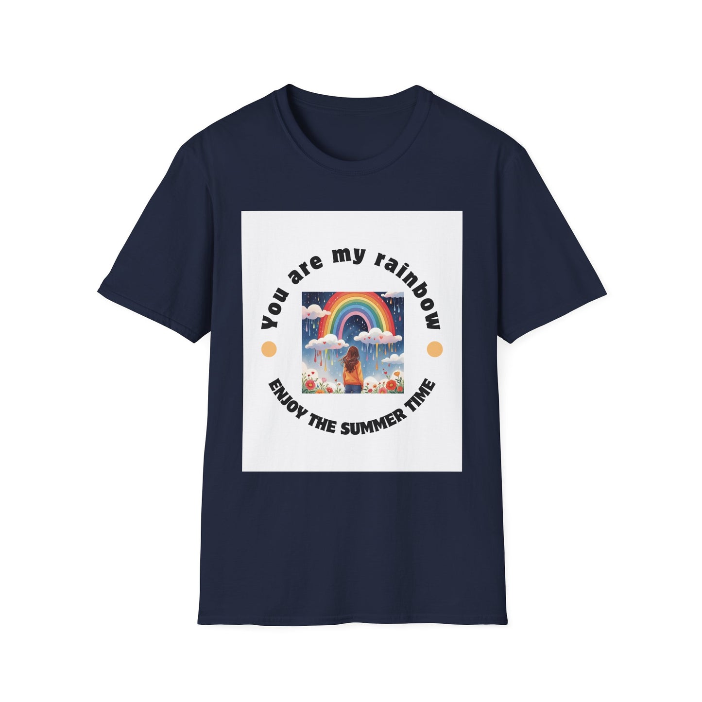 Rainbow Summer Vibes T-Shirt Rainbow Lover Apparel