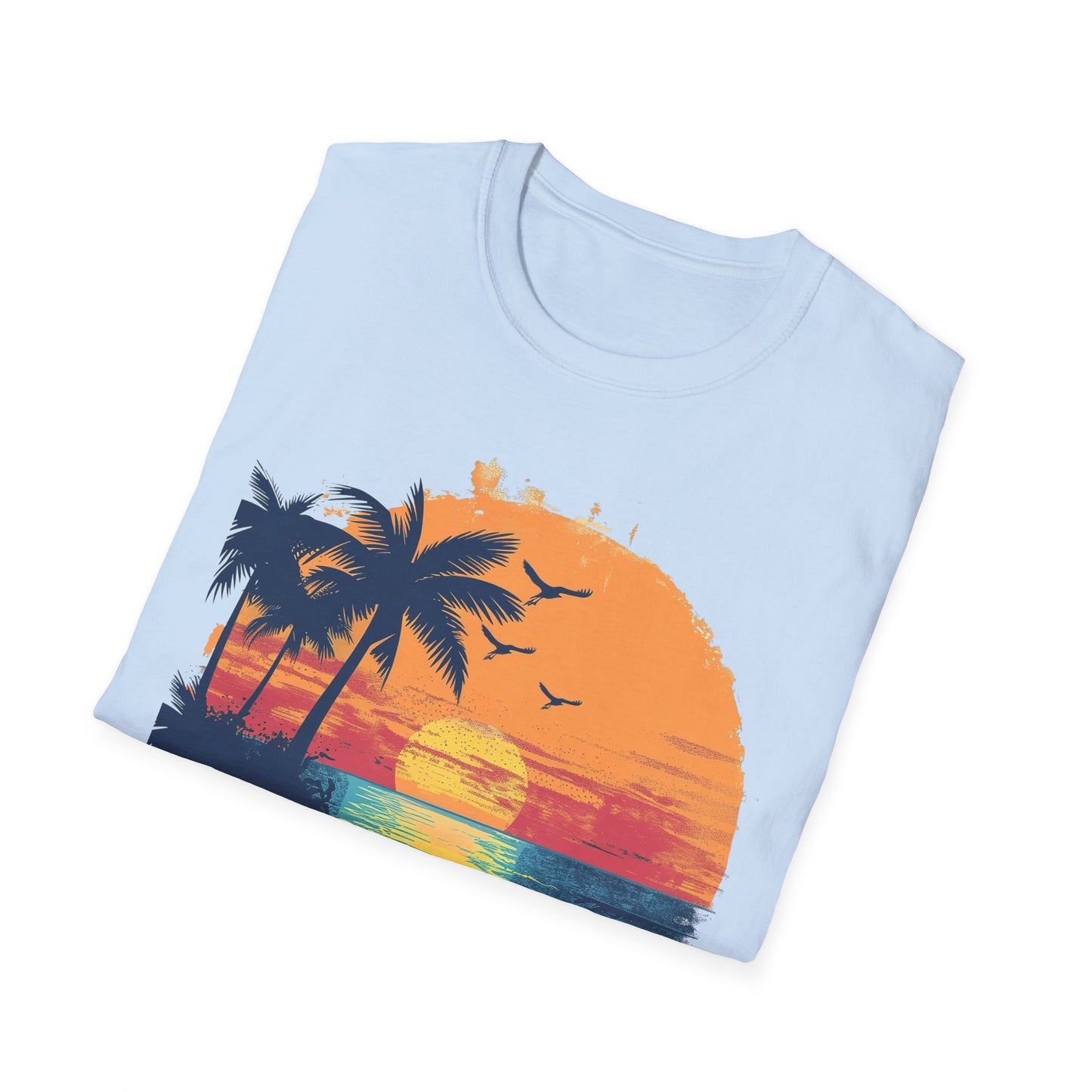 Sunset Beach Vibes T-Shirt - Beachwear, Gift for Dreamers
