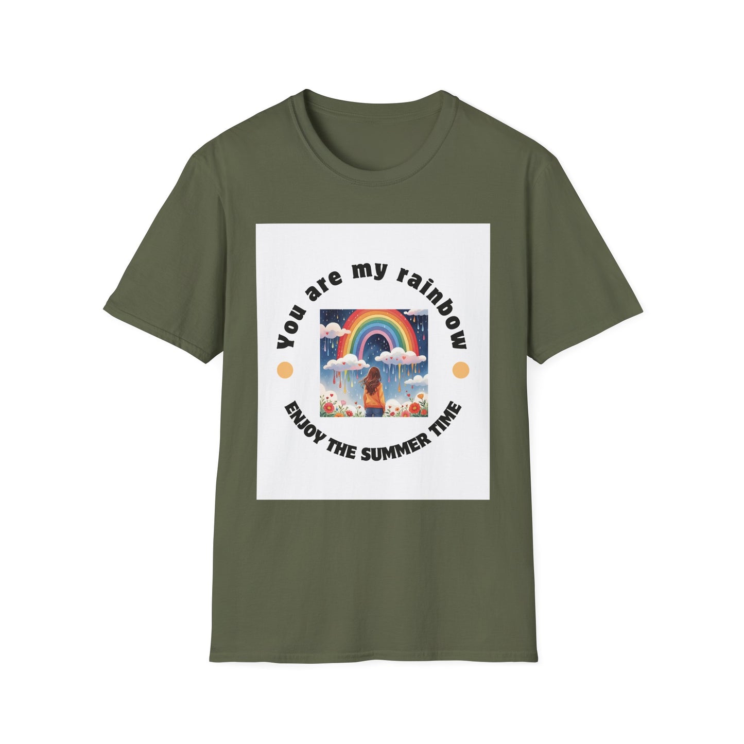 Rainbow Summer Vibes T-Shirt Rainbow Lover Apparel