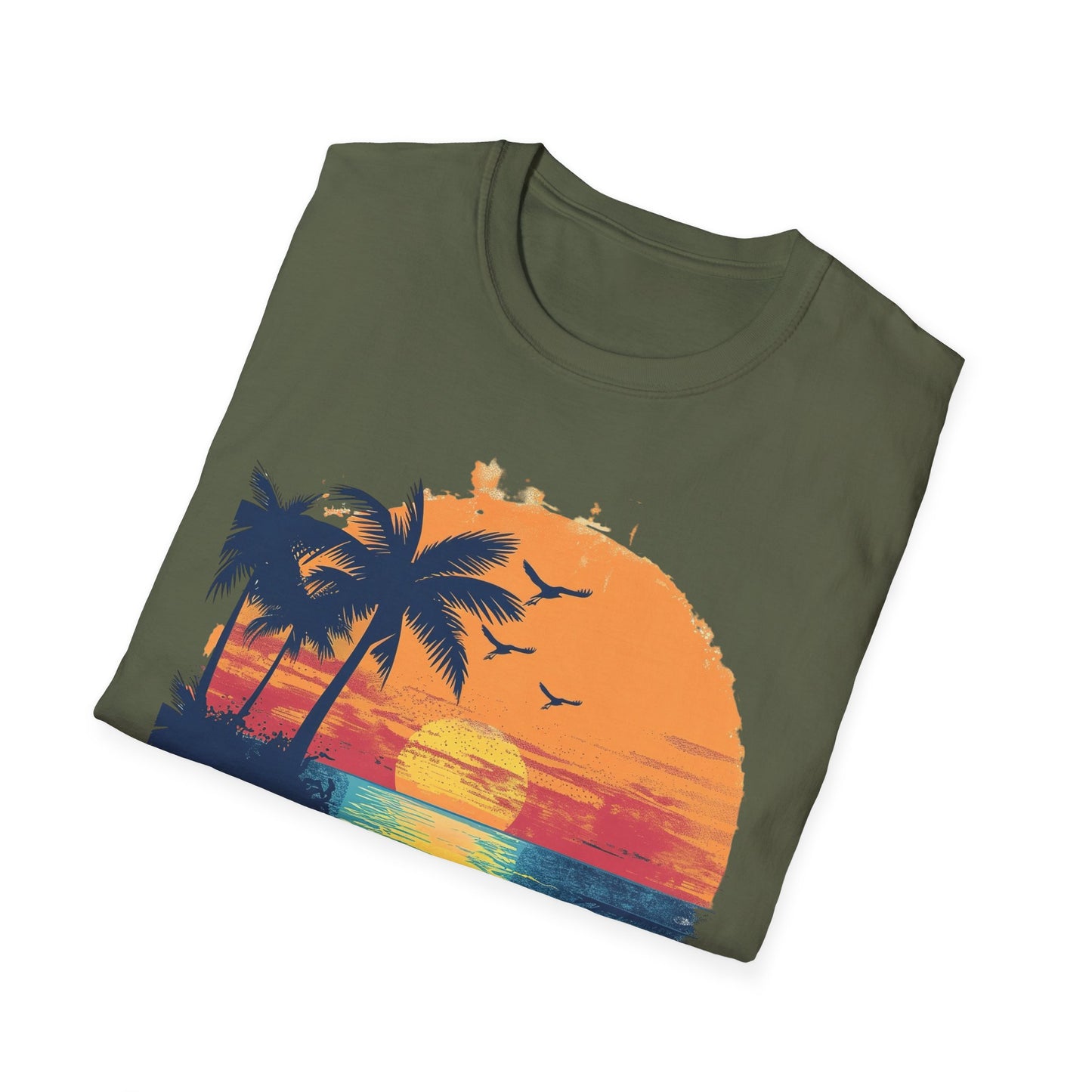 Sunset Beach Vibes T-Shirt - Beachwear, Gift for Dreamers