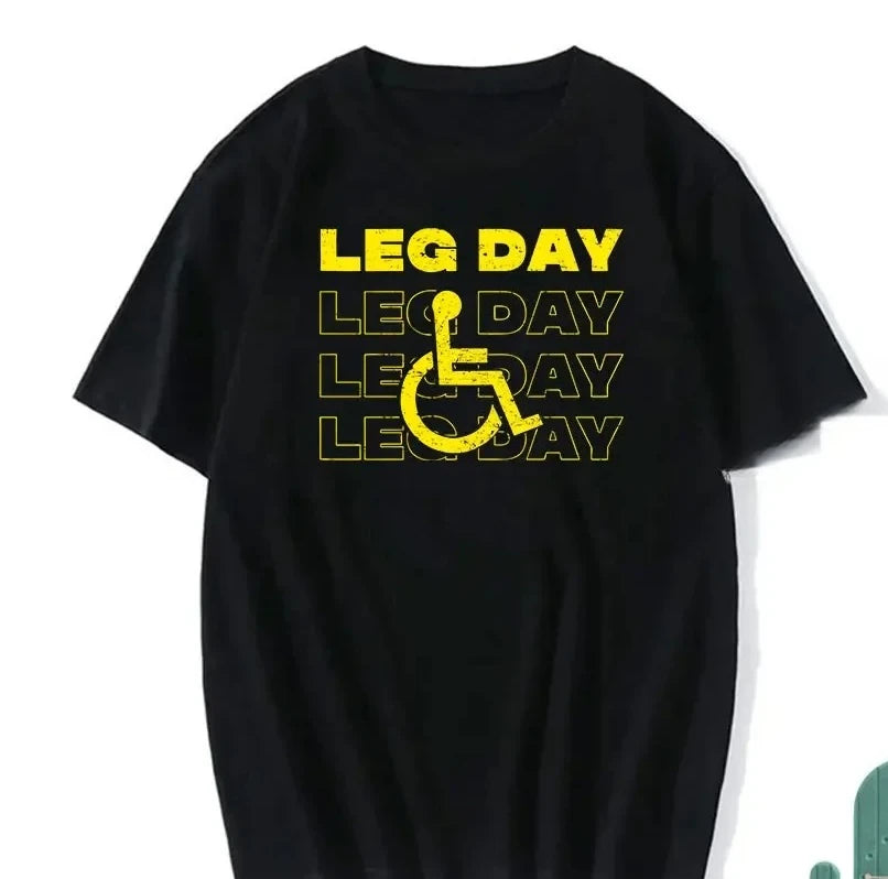 Sarcastic Fitness T-Shirt – Leg Training Print