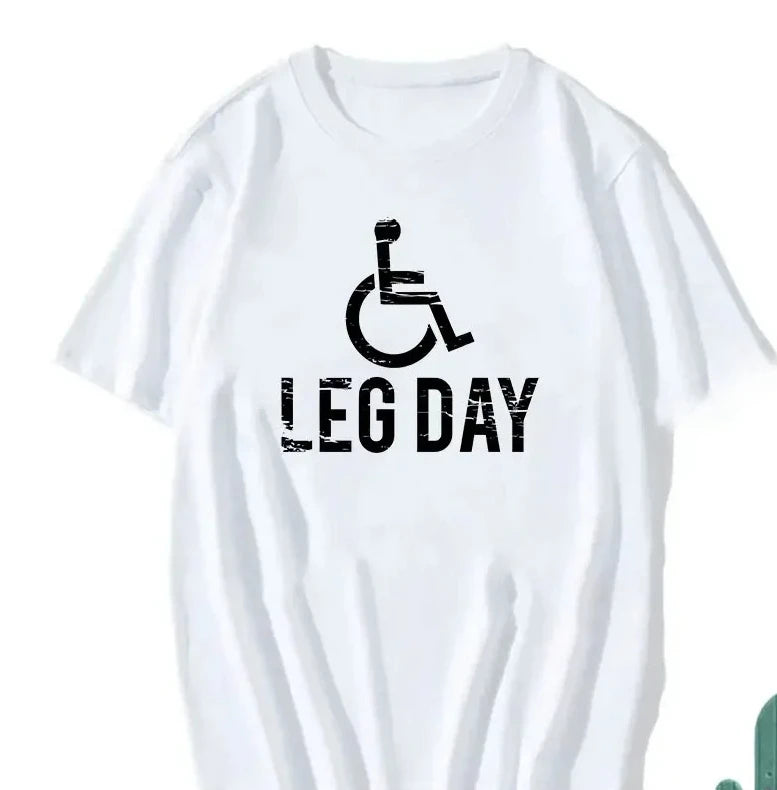 Sarcastic Fitness T-Shirt – Leg Training Print