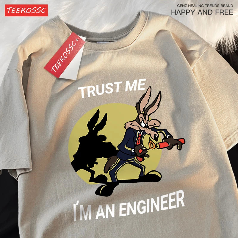 Funny Oversized T-Shirt – Engineer Quote Streetwear