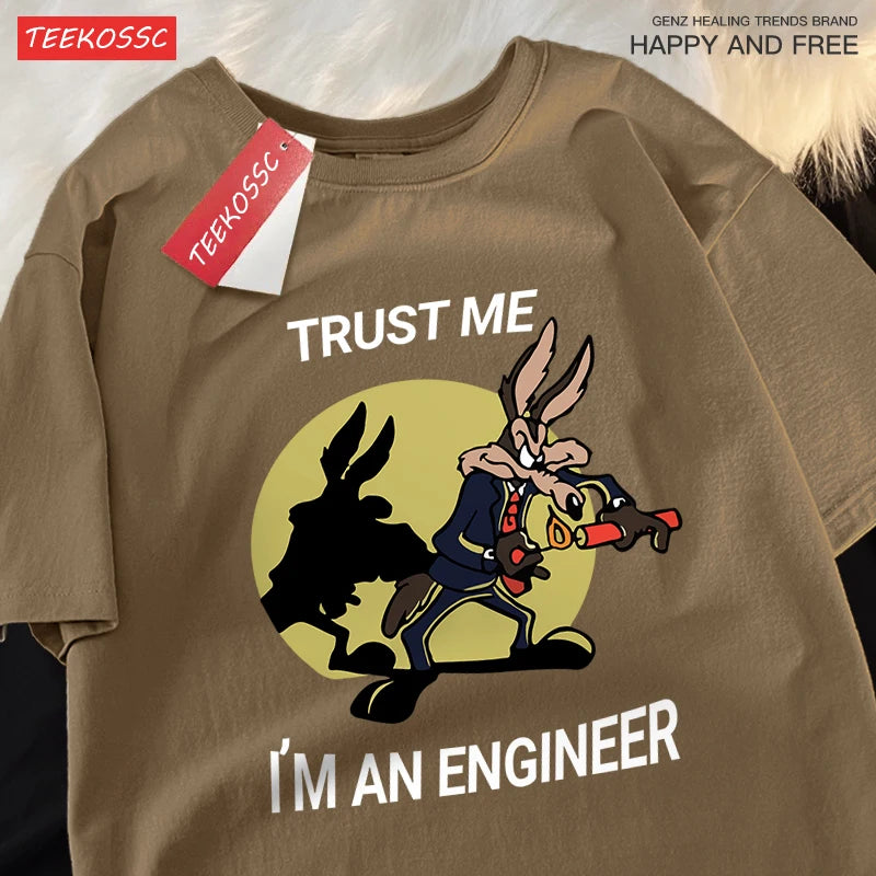 Funny Oversized T-Shirt – Engineer Quote Streetwear