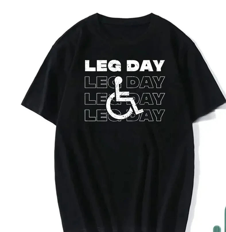 Sarcastic Fitness T-Shirt – Leg Training Print