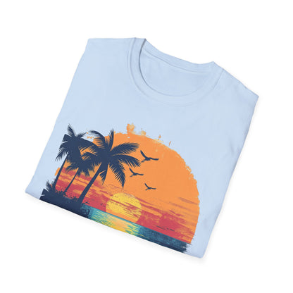 Sunset Beach Vibes T-Shirt -  Beachwear, Gift for Dreamers