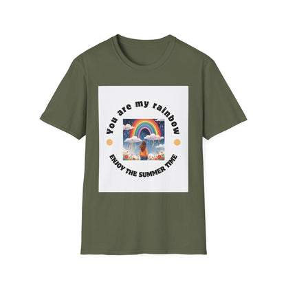 Rainbow Summer Vibes T-Shirt  Rainbow Lover Apparel