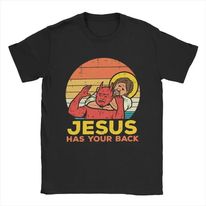 Jesus Has Your Back  Retro Jiu Jitsu T-Shirt – Unisex