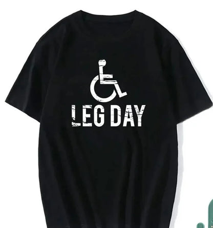 Sarcastic Fitness T-Shirt – Leg Training Print