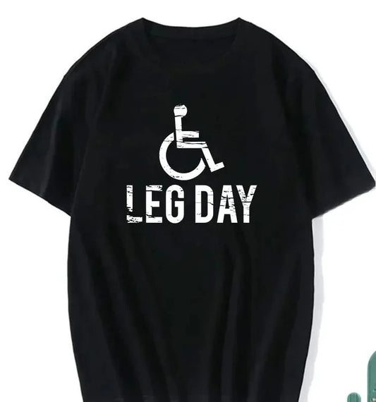 Sarcastic Fitness T-Shirt – Leg Training Print