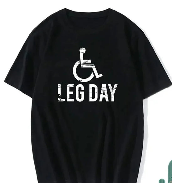 Sarcastic Fitness T-Shirt – Leg Training Print