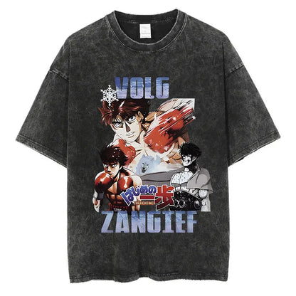 “Vintage Anime Boxing Tee – Hajime No Ippo Graphic”