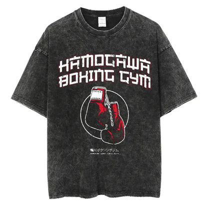 “Vintage Anime Boxing Tee – Hajime No Ippo Graphic”