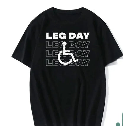 Sarcastic Fitness T-Shirt – Leg Training Print